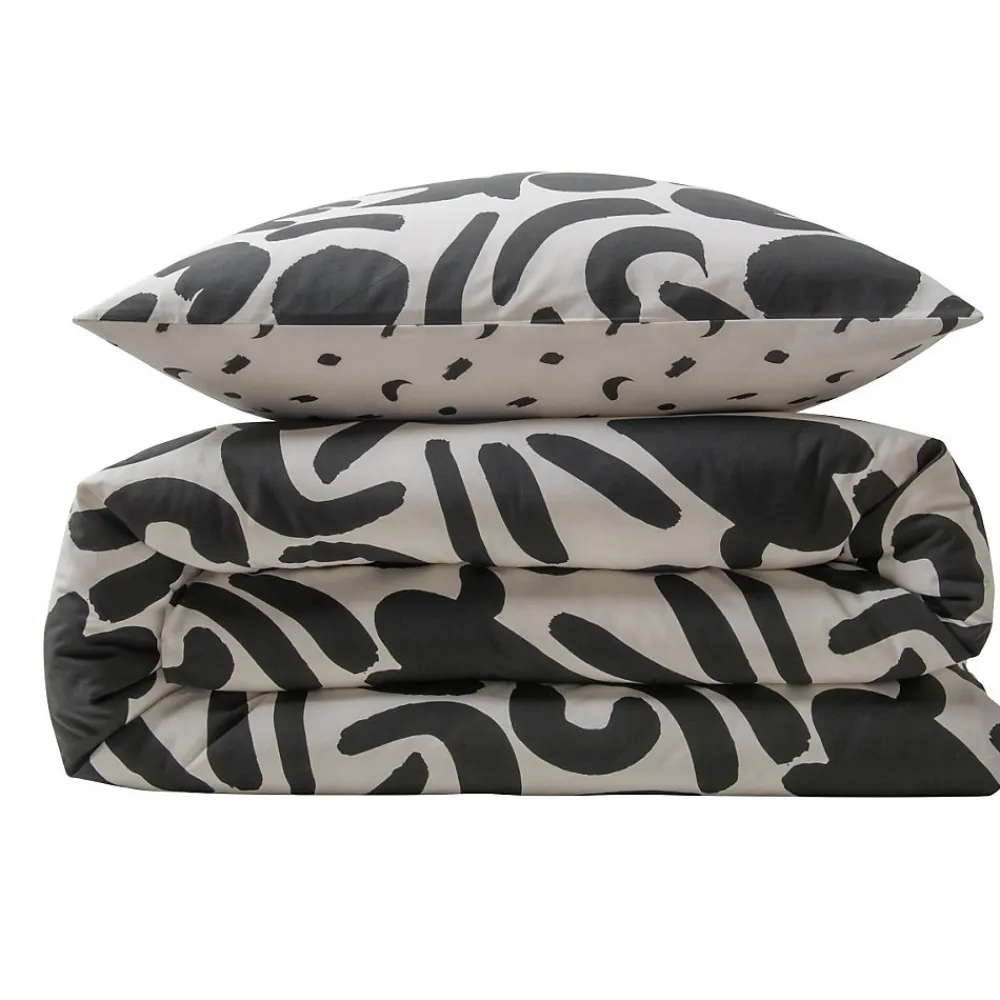 Parure de lit 2 personnes géométrique bicolore 240x220cm>Future Home Discount