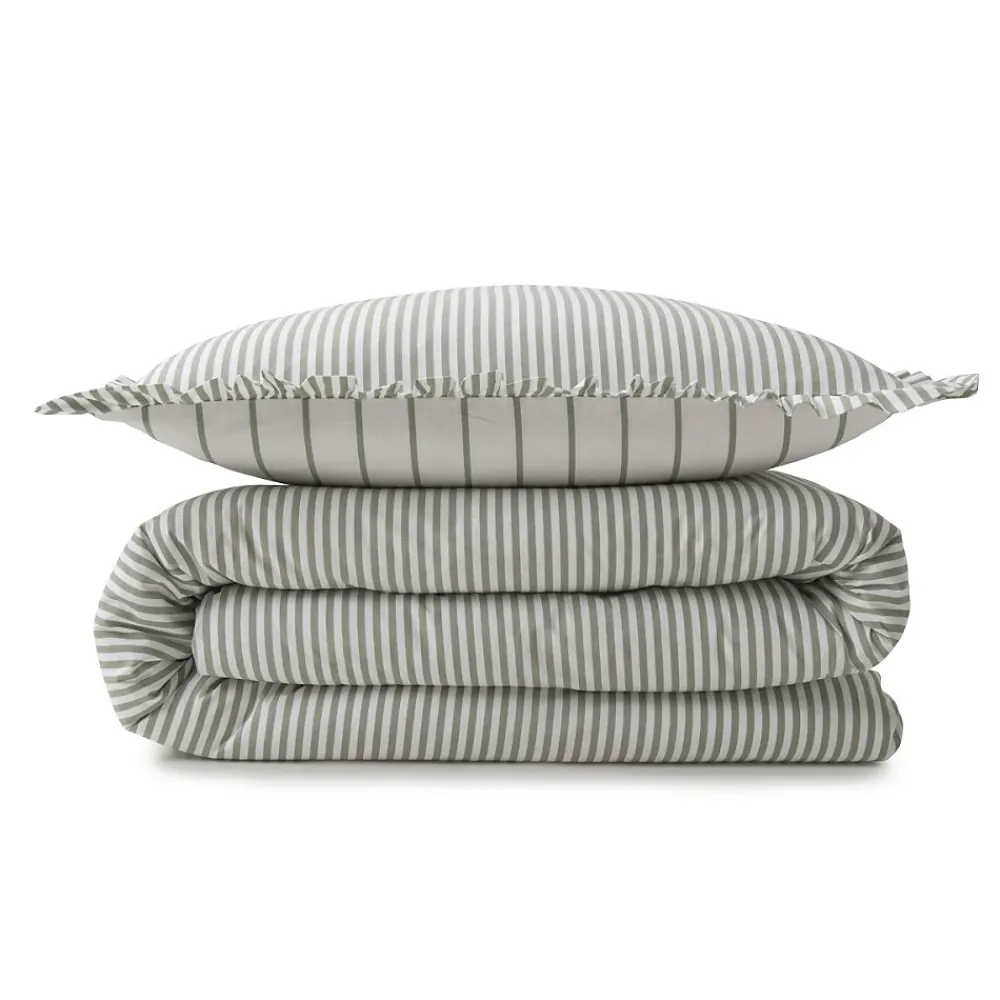 Future Home Parure de lit 2 personnes en coton 57 fils imprimé blanc 260x240cm* Parure De Lit
