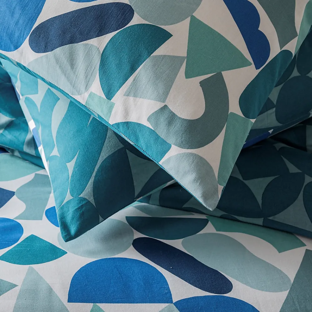 Parure de lit 2 personnes géométrique réversible en coton 240x220cm>Future Home Online
