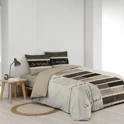 Douceur D'Intérieur Parure de Lit 3 Pièces - 240 x 220 cm - 42 Fils - So Natural - 220x240cm - Naturel* Parure De Lit