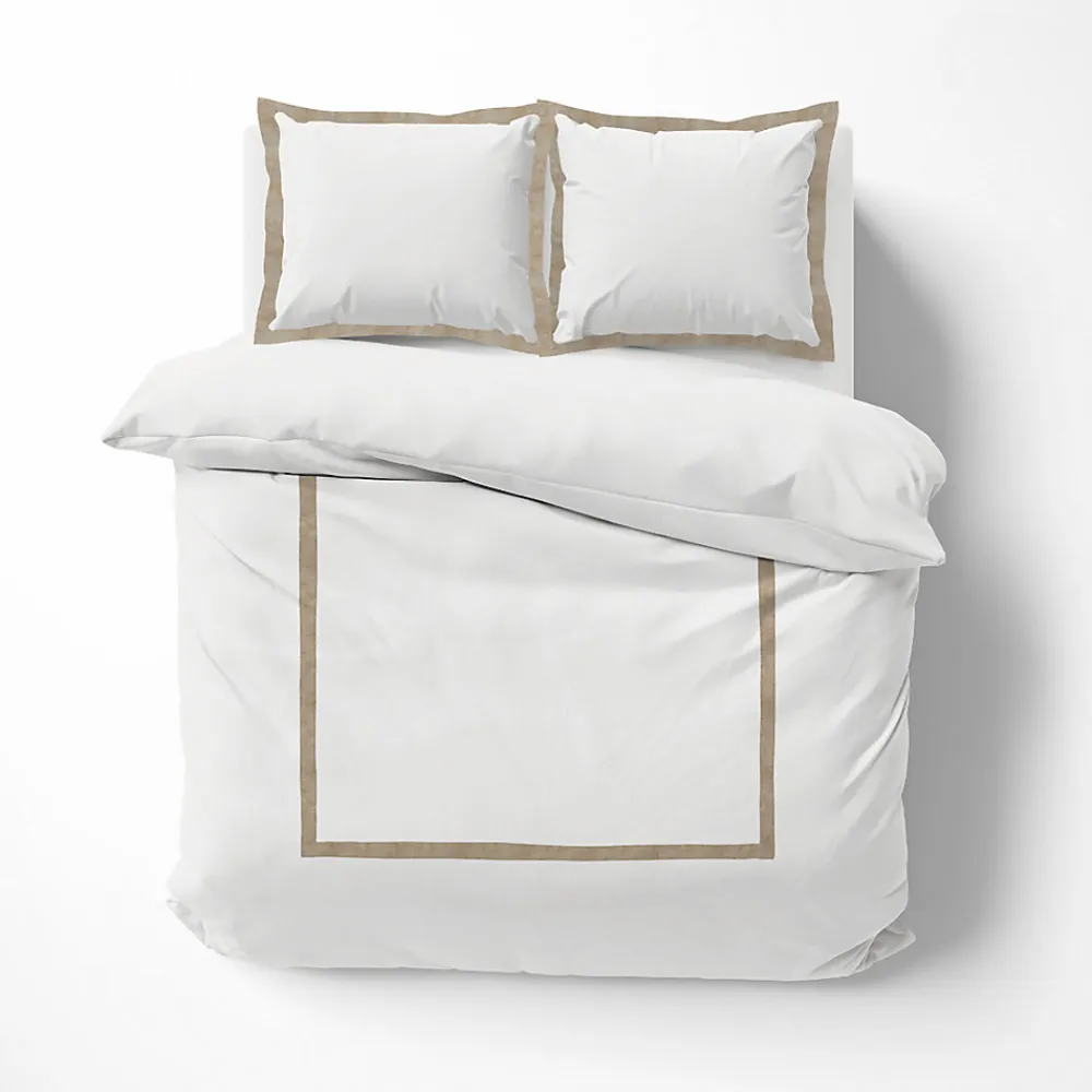 Parure de lit 3 Pièces coton et lin (240x220 cm - Blanc)>Douceur D'Intérieur New