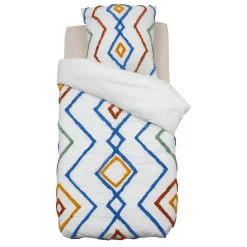 Atmosphera Créateur D'Intérieur Parure de lit 2 pièces enfant Adi coton tufté 140x200cm - Atmosphera* Boutis, Couvre-Lit, Édredon