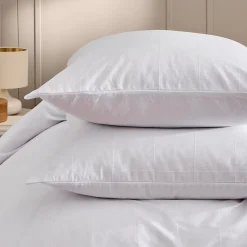 Douceur D'Intérieur Parure de lit 3 pièces LINELLA Blanc- 240 x 220 cm Coton/Polyester lavé jacquard 57 fils* Housse De Couette