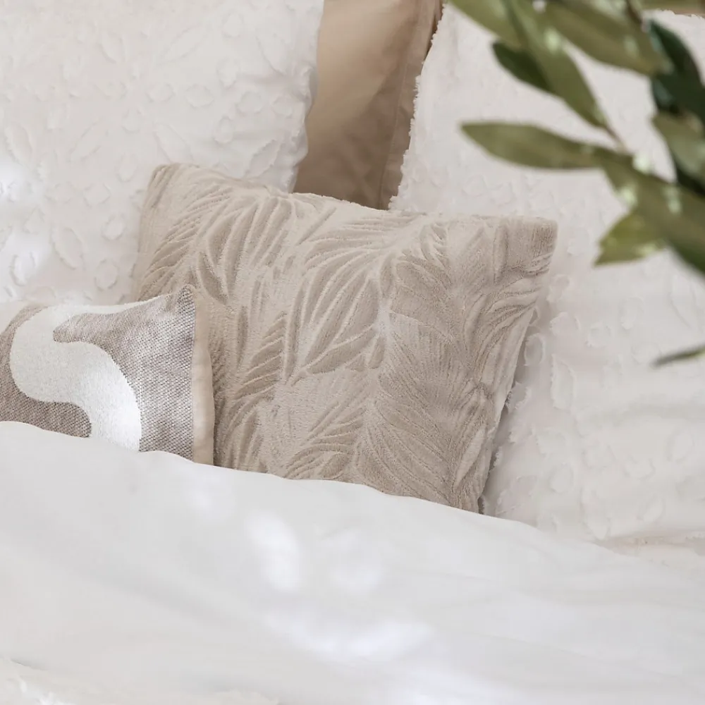 Parure de lit 3 pièces Swan jacquard blanc 240x220cm - Atmosphera>Atmosphera Créateur D'Intérieur Discount