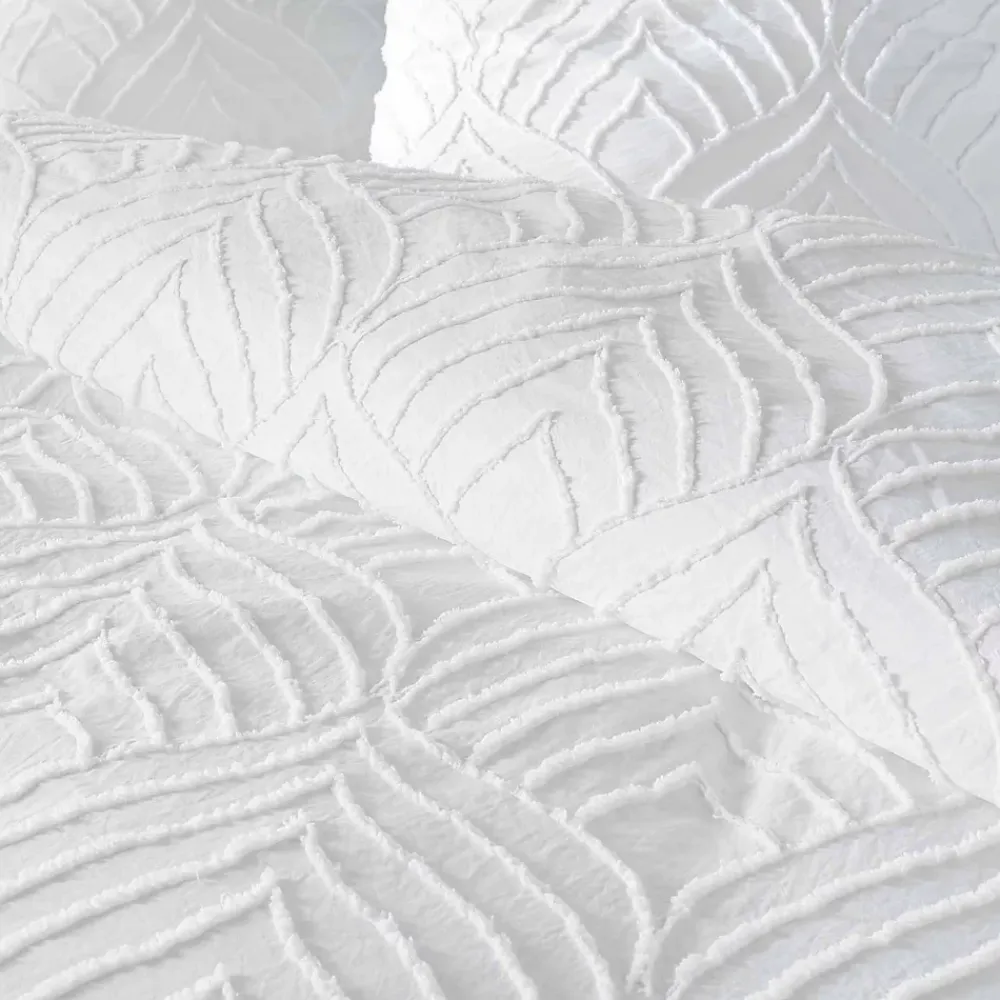 Douceur D'Intérieur Parure de lit 3 pièces tufté (240x220 cm - Blanc)* Parure De Lit