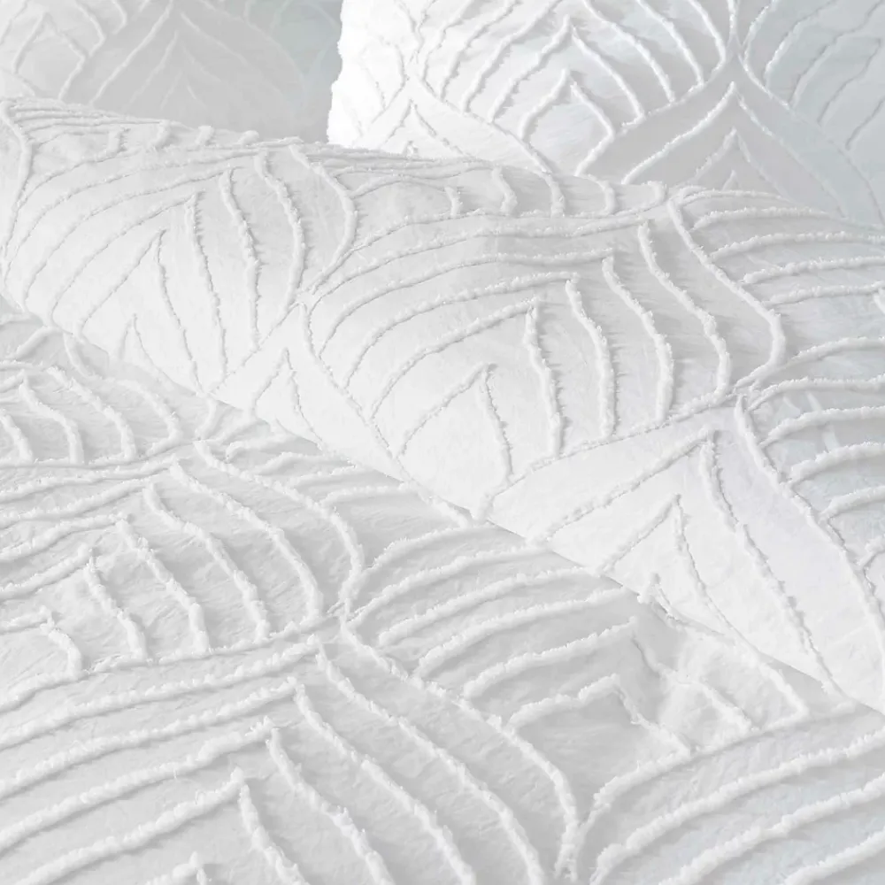 Douceur D'Intérieur Parure de lit 3 pièces tufté (240x220 cm - Blanc)* Parure De Lit