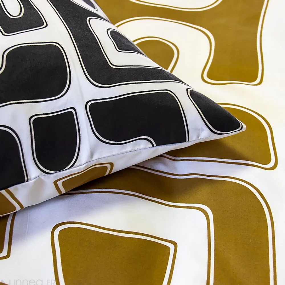 Linnea Parure de lit 2 pièces 140x200 cm BAKA 100% microfibre motif abstrait* Parure De Lit