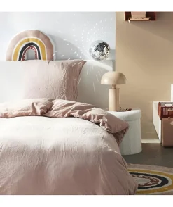 Todays Tools Parure de lit - TODAY - 123332 - 1 personne - 140x200 cm - Gaze de coton unie - Rose des sables* Parure De Lit