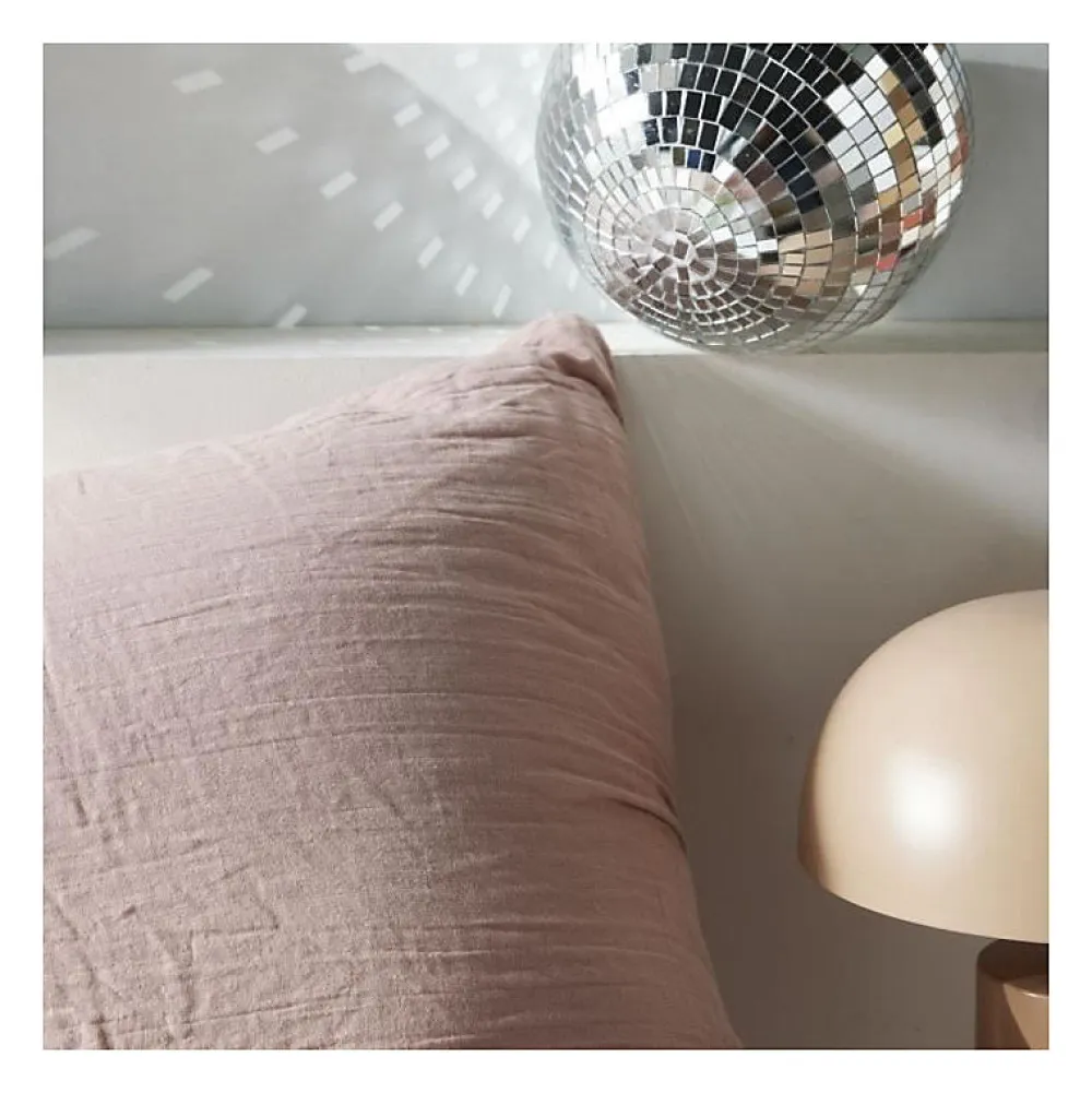Todays Tools Parure de lit - TODAY - 123667 - 2 personnes - 260x240cm - Gaze de coton unie - Rose des sables* Parure De Lit