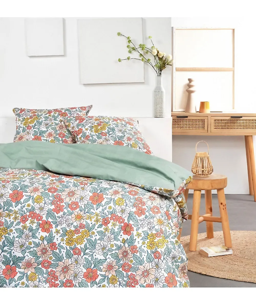 Parure de lit - TODAY - Sunshine - 119472 - 2 personnes - 260x240cm - Coton - Imprimé 11.47>Todays Tools Clearance