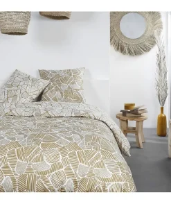 Parure de lit a zip - TODAY - Mawira - 108914 - 2 personnes - 260x240cm - Coton - Imprimé 2.16>Todays Tools