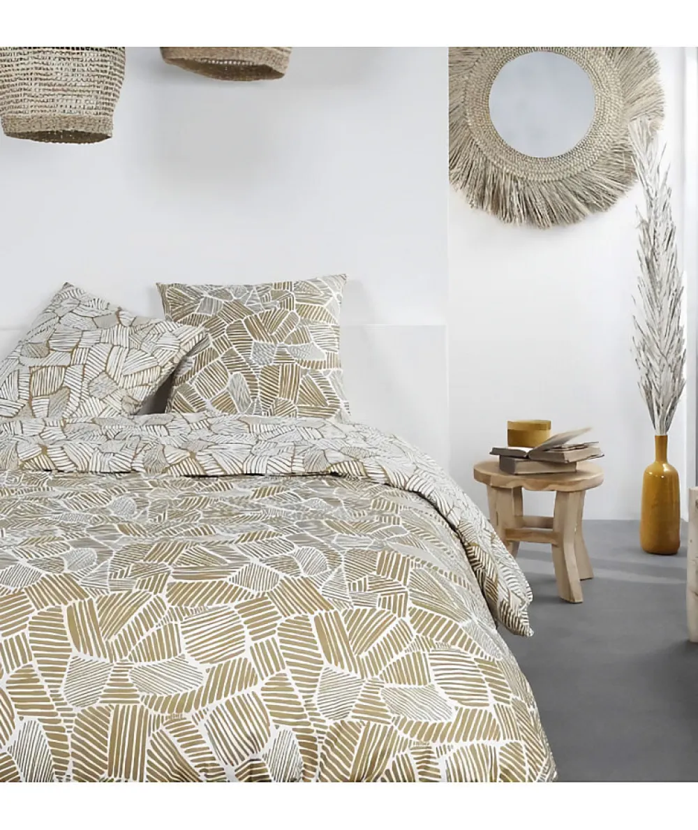 Parure de lit a zip - TODAY - Mawira - 108914 - 2 personnes - 260x240cm - Coton - Imprimé 2.16>Todays Tools
