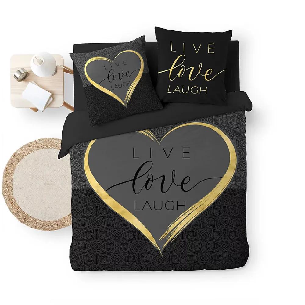 Douceur D'Intérieur Parure de lit Collection Live Love Lauch* Parure De Lit