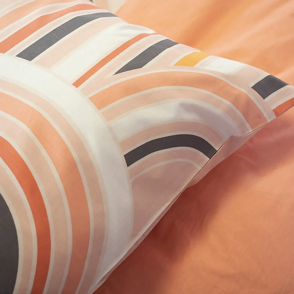Parure de lit collection LOVE 240x220 cm pur coton rose 3 pièces>Linnea