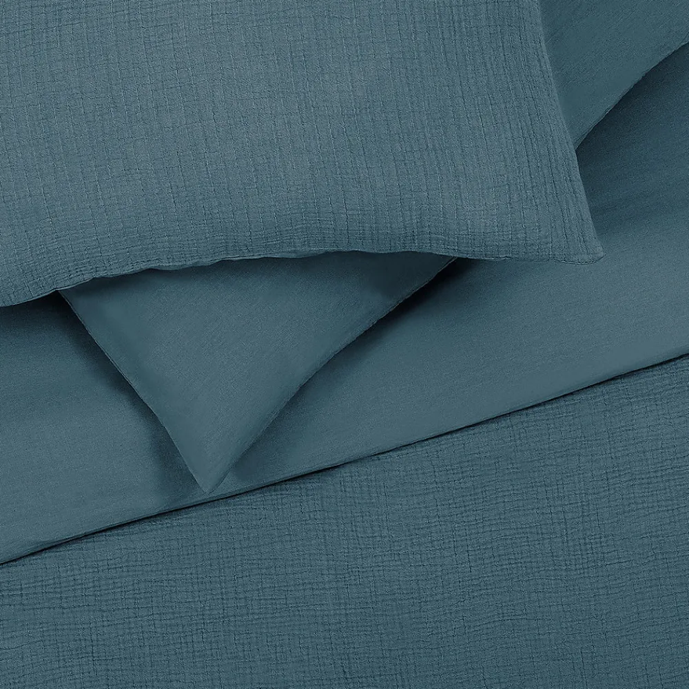 Parure de lit double en gaze de coton 260x240cm>Future Home Outlet