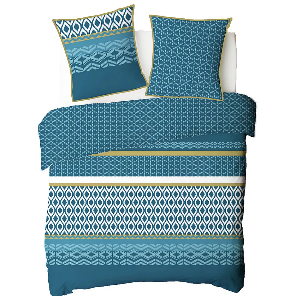 Parure de lit double ethnique en microfibre lavée 200x200cm>Future Home New