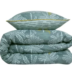 Future Home Parure de lit double palmiers en microfibre lavée 200x200cm* Parure De Lit