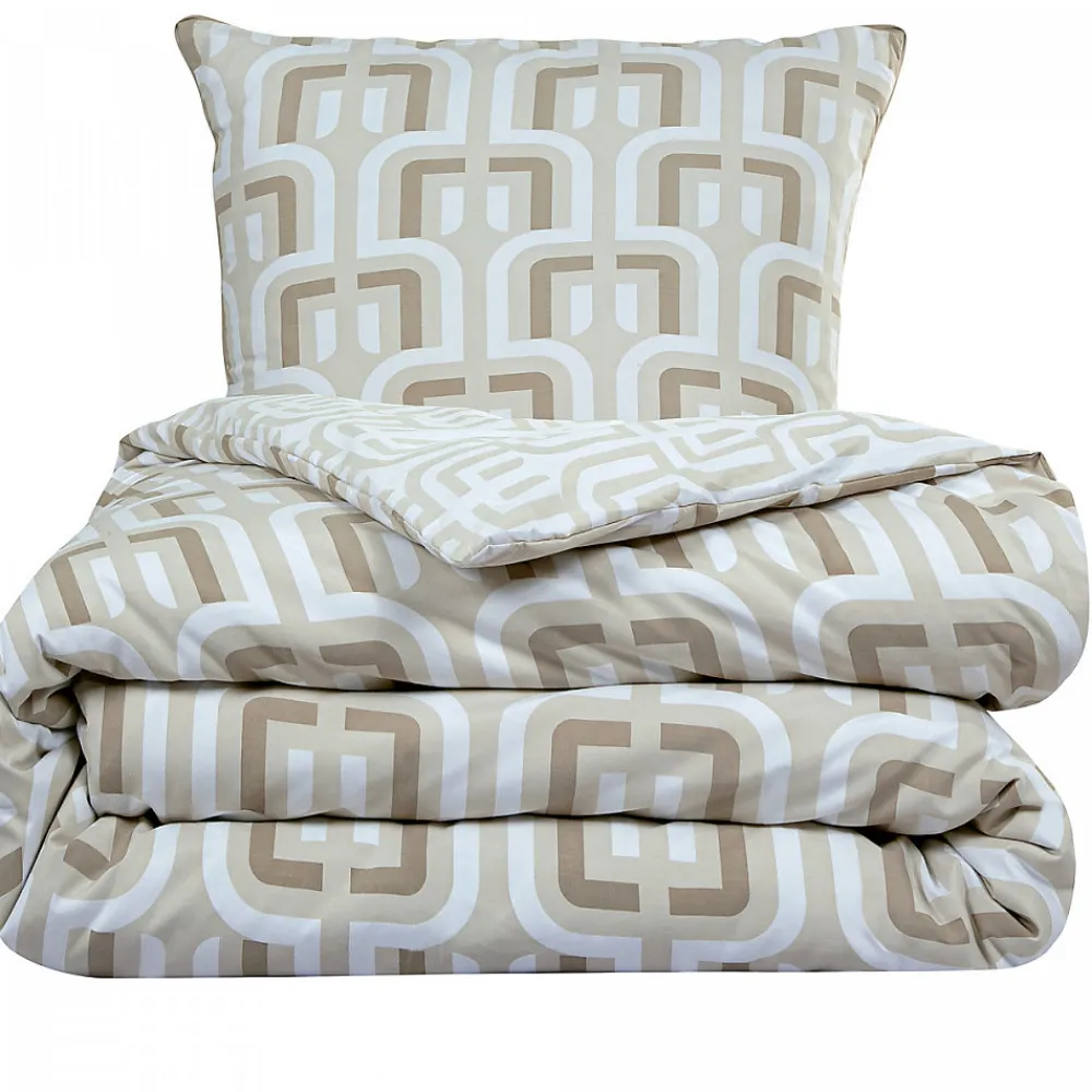 Parure de lit double rétro en microfibre lavée 260x240cm>Future Home Online