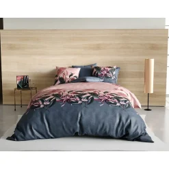 Parure de lit en double gaze de coton Floria><noscript><img width=