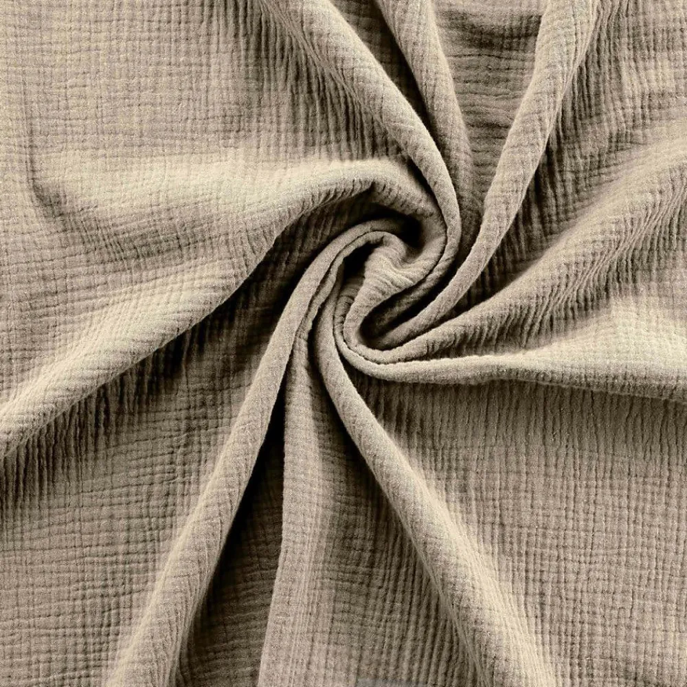 Promolinge Parure de Lit en Gaze de Coton 240 x 220 cm Sable* Parure De Lit