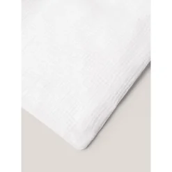 Parure de lit en Gaze de Coton 240x260cm 260x240cm Blanc><noscript><img width=