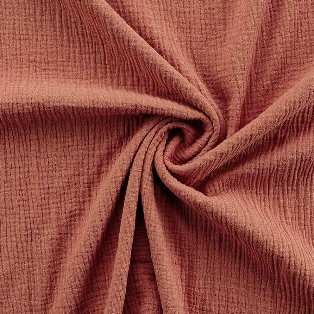 Douceur D'Intérieur Parure de lit en gaze de coton (260x240 cm - Terracotta)* Parure De Lit
