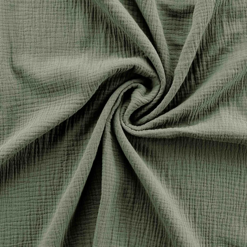 Parure de lit en gaze de coton (260x240 cm - Kaki)>Douceur D'Intérieur Outlet