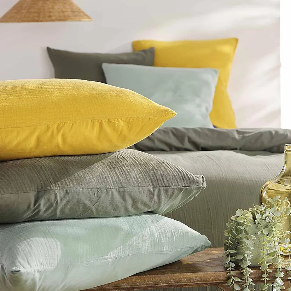 Parure de lit en gaze de coton (260x240 cm - Sauge)>Douceur D'Intérieur Hot