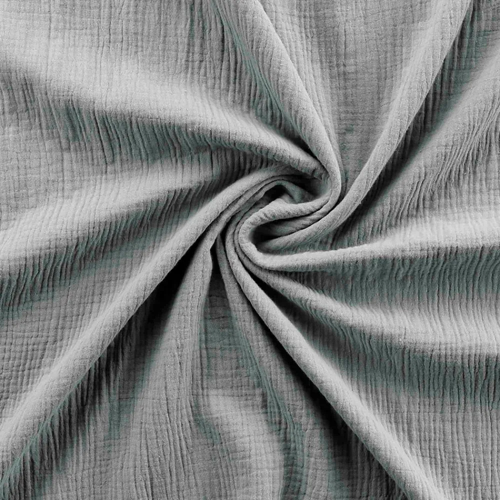 Douceur D'Intérieur Parure de lit en gaze de coton (260x240 cm - Gris clair)* Parure De Lit