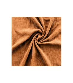 Parure de lit en Gaze de Coton 240x260cm Marron Claire Naturel><noscript><img width=