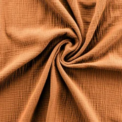Parure de lit en Gaze de Coton 240x260cm Marron Claire Naturel><noscript><img width=