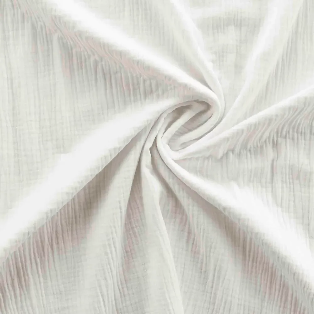 Douceur D'Intérieur Parure de lit en gaze de coton (240x220 cm - Blanc)* Parure De Lit