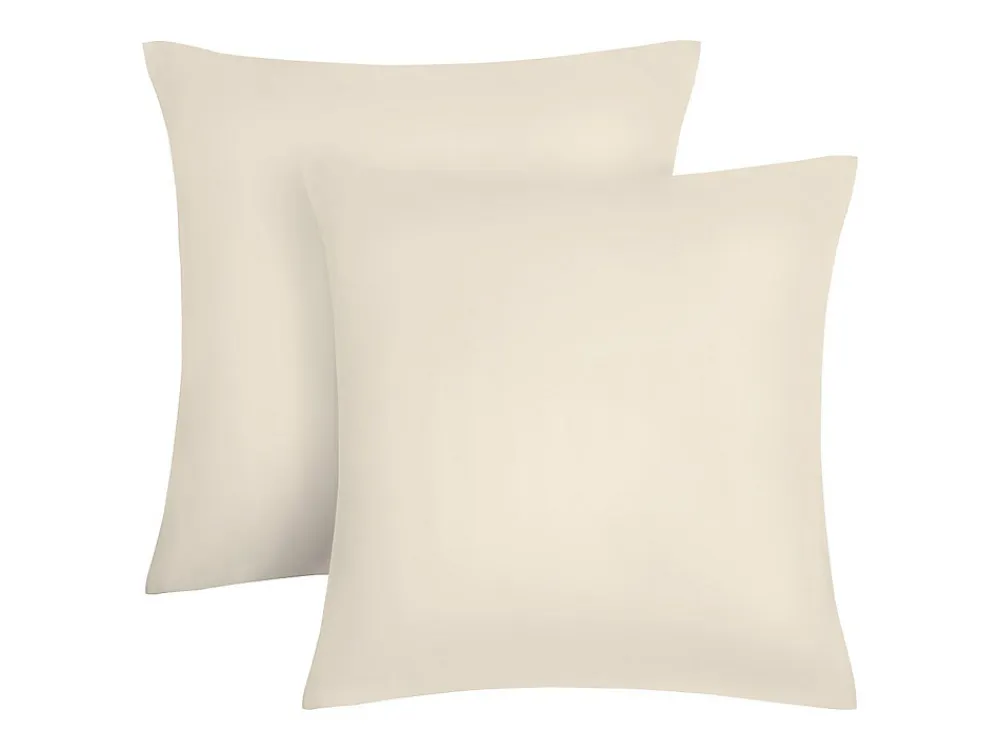 Parure de lit en satin 108 fils/cm² - Housse de couette 220 x 240 cm + 2 taies d'oreiller 63 x 63 cm - Beige - TALORA de PALACIO>Vente-unique