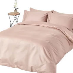 Homescapes Parure de lit en satin de coton égyptien 1000 fils taupe 240x220 cm -* Parure De Lit