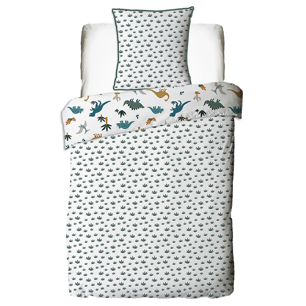 Future Home Parure de lit enfant en coton imprimé dinosaure 140x200cm* Parure De Lit