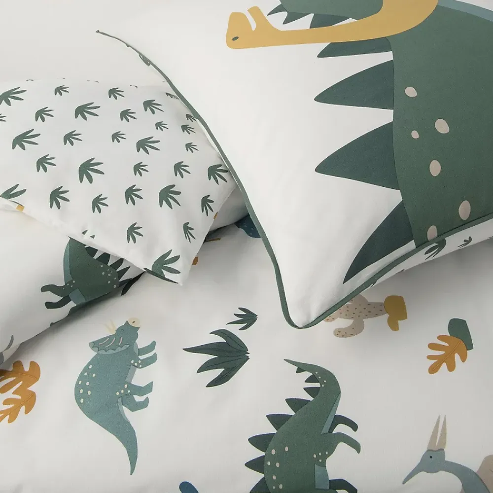 Future Home Parure de lit enfant en coton imprimé dinosaure 140x200cm* Parure De Lit