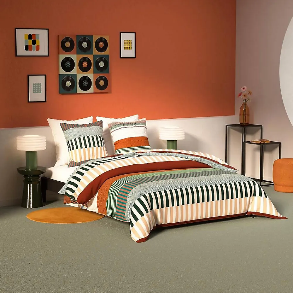 Parure de lit enfant imprimée Nocta 240x220cm - Atmosphera>Atmosphera Créateur D'Intérieur Outlet