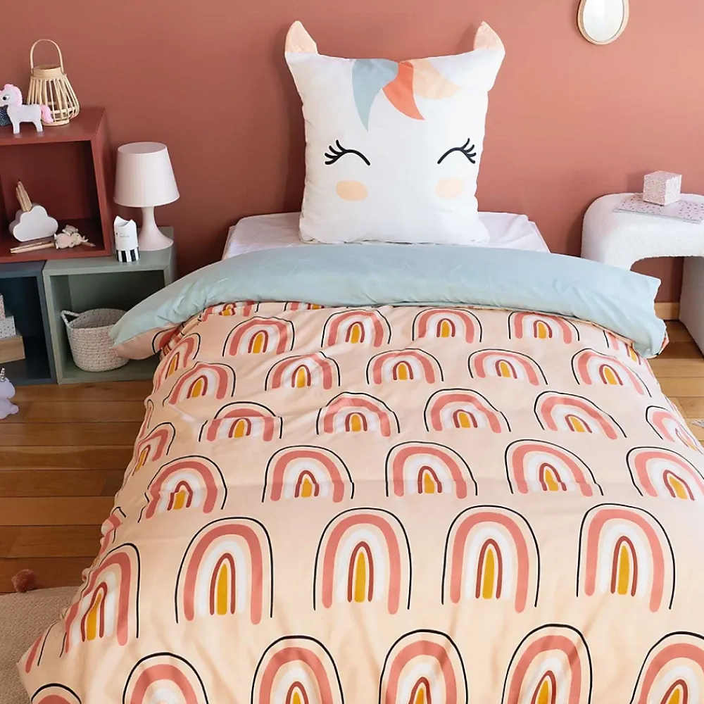 Côté Déco Parure de lit enfant Licorne - 100% polyester 72g/m²* Parure De Lit