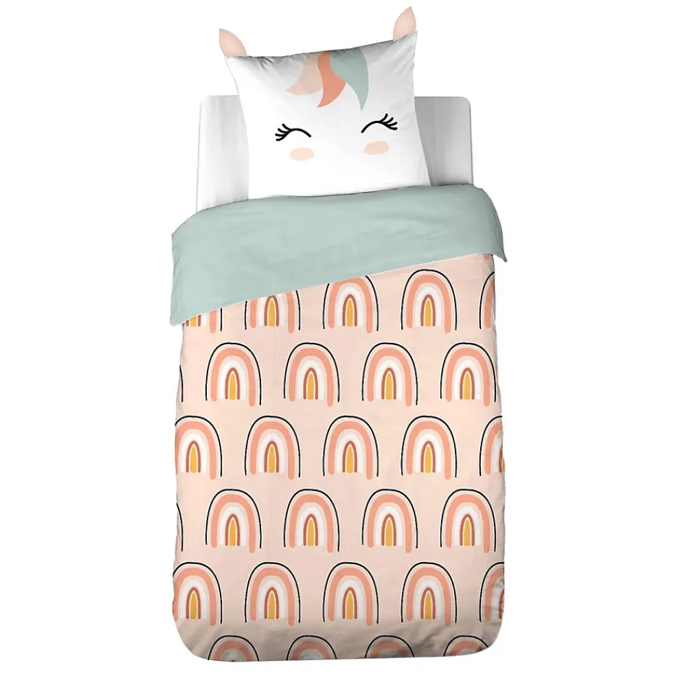 Côté Déco Parure de lit enfant Licorne - 100% polyester 72g/m²* Parure De Lit