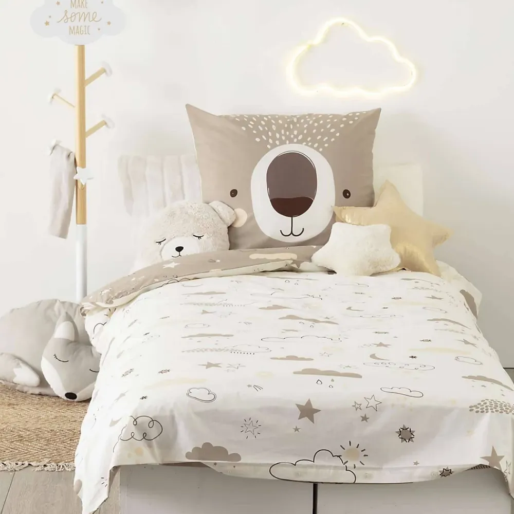 Atmosphera Parure de lit enfant Ourson - 100% coton 57 fils* Parure De Lit