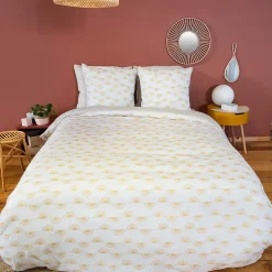Linnea Parure de lit HELIS 240x220 cm 100% polyester microfibre blanc 3 pièces* Parure De Lit