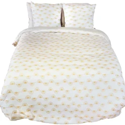 Linnea Parure de lit HELIS 240x220 cm 100% polyester microfibre blanc 3 pièces* Parure De Lit