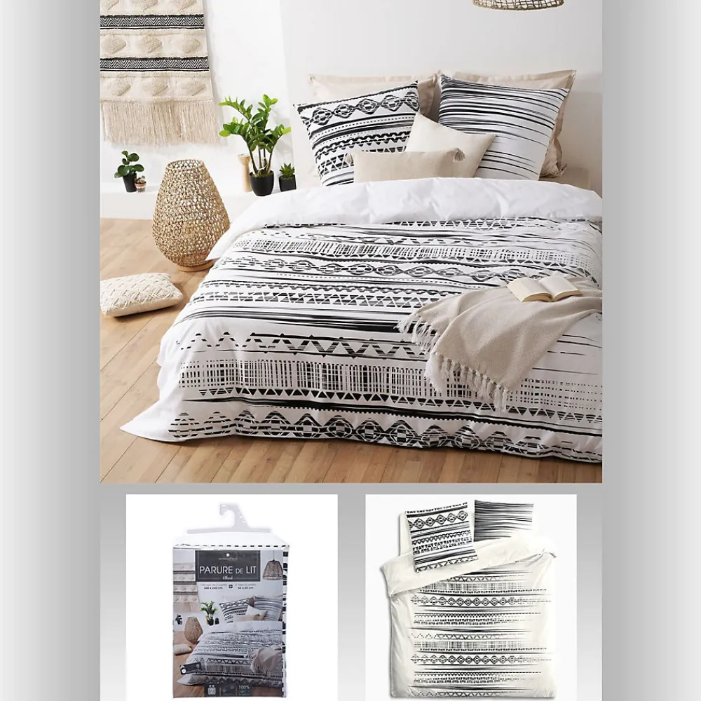 Atmosphera Parure de Lit imprimé Jungle en 240 x 220* Parure De Lit