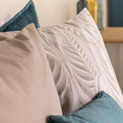 Parure de lit imprimée Nalh 240x220cm beige lin - Atmosphera><noscript><img width=