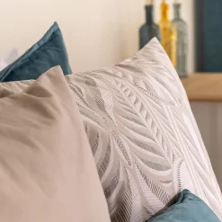 Atmosphera Créateur D'Intérieur Parure de lit imprimée Nalh 260x240cm beige lin - Atmosphera* Parure De Lit