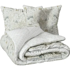 Parure de lit imprimée Sonie blanc 240x220cm - Atmosphera>Atmosphera Créateur D'Intérieur Discount