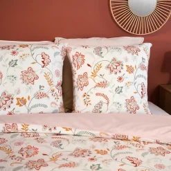Parure de lit ISPANA 240x220 cm 100% polyester microfibre rose 3 pièces><noscript><img width=