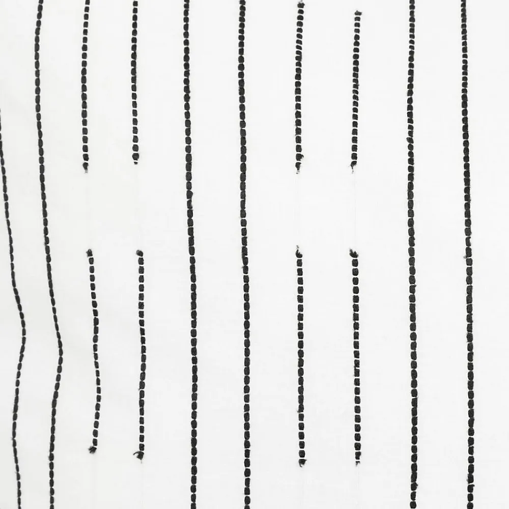 Atmosphera Créateur D'Intérieur Parure de lit Kain coton blanc/noir 260x240cm - Atmosphera* Boutis, Couvre-Lit, Édredon