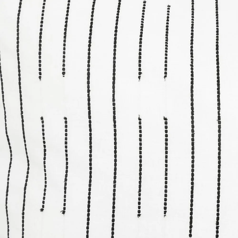 Parure de lit Kain coton blanc/noir 240x220cm - Atmosphera>Atmosphera Créateur D'Intérieur New