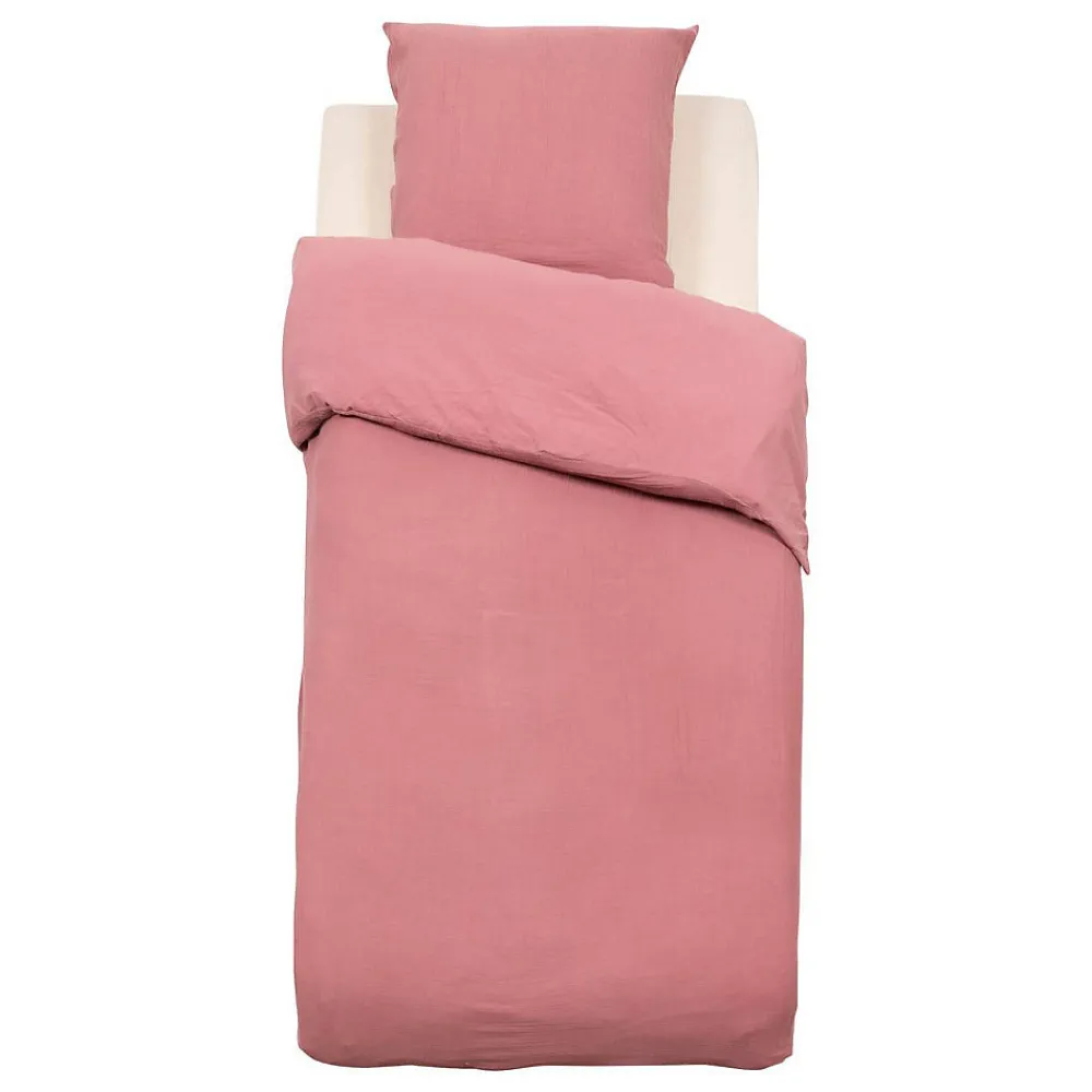Parure de lit Lili 140x200cm rose antique - Atmosphera>Atmosphera Créateur D'Intérieur New